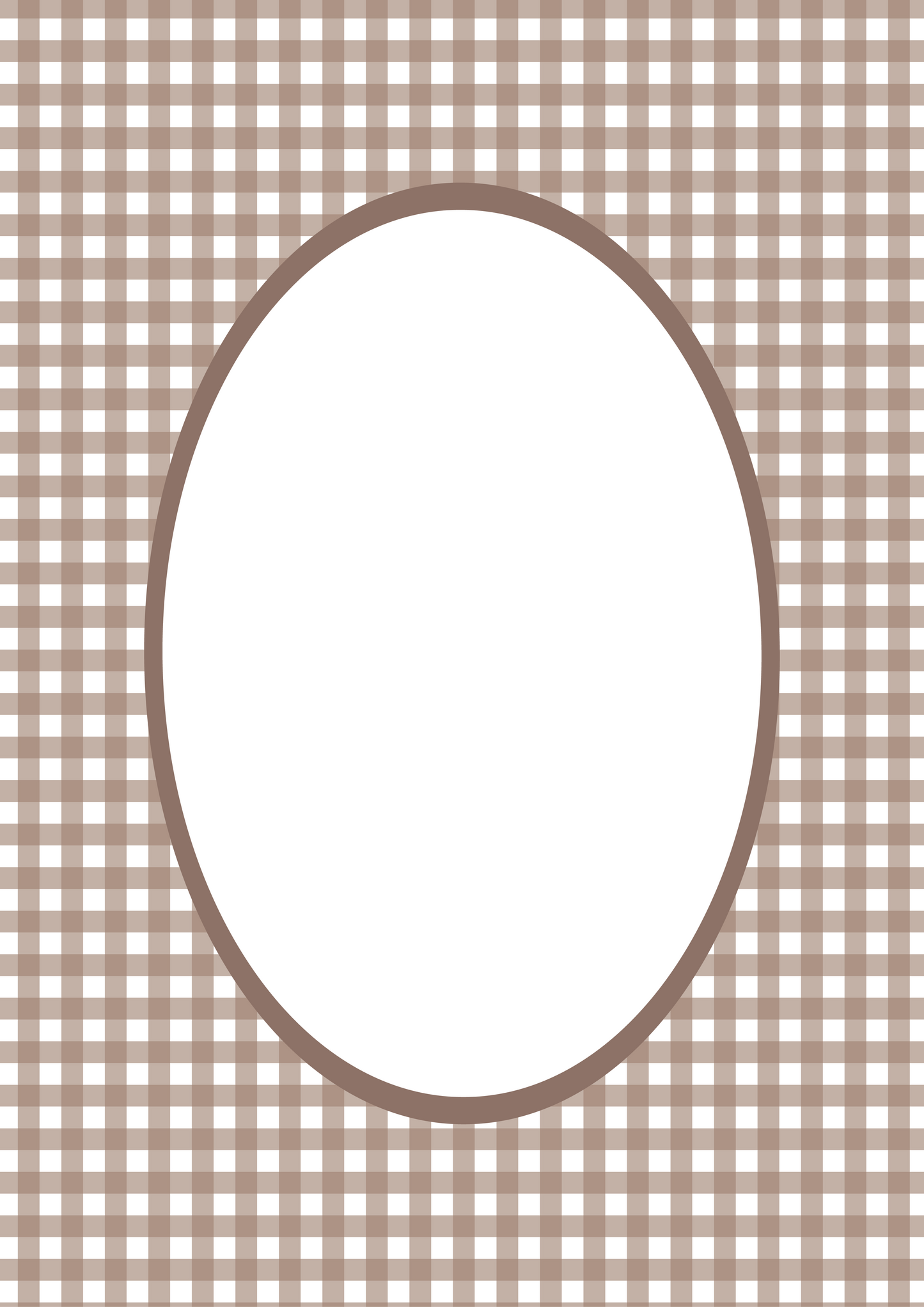 Gingham Picture Frame Mat Board