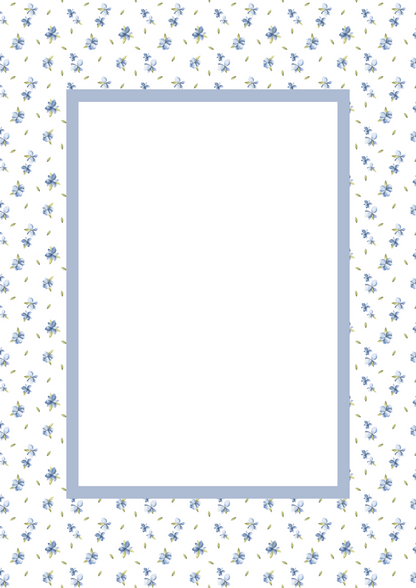 Floral Picture Frame Mat Board