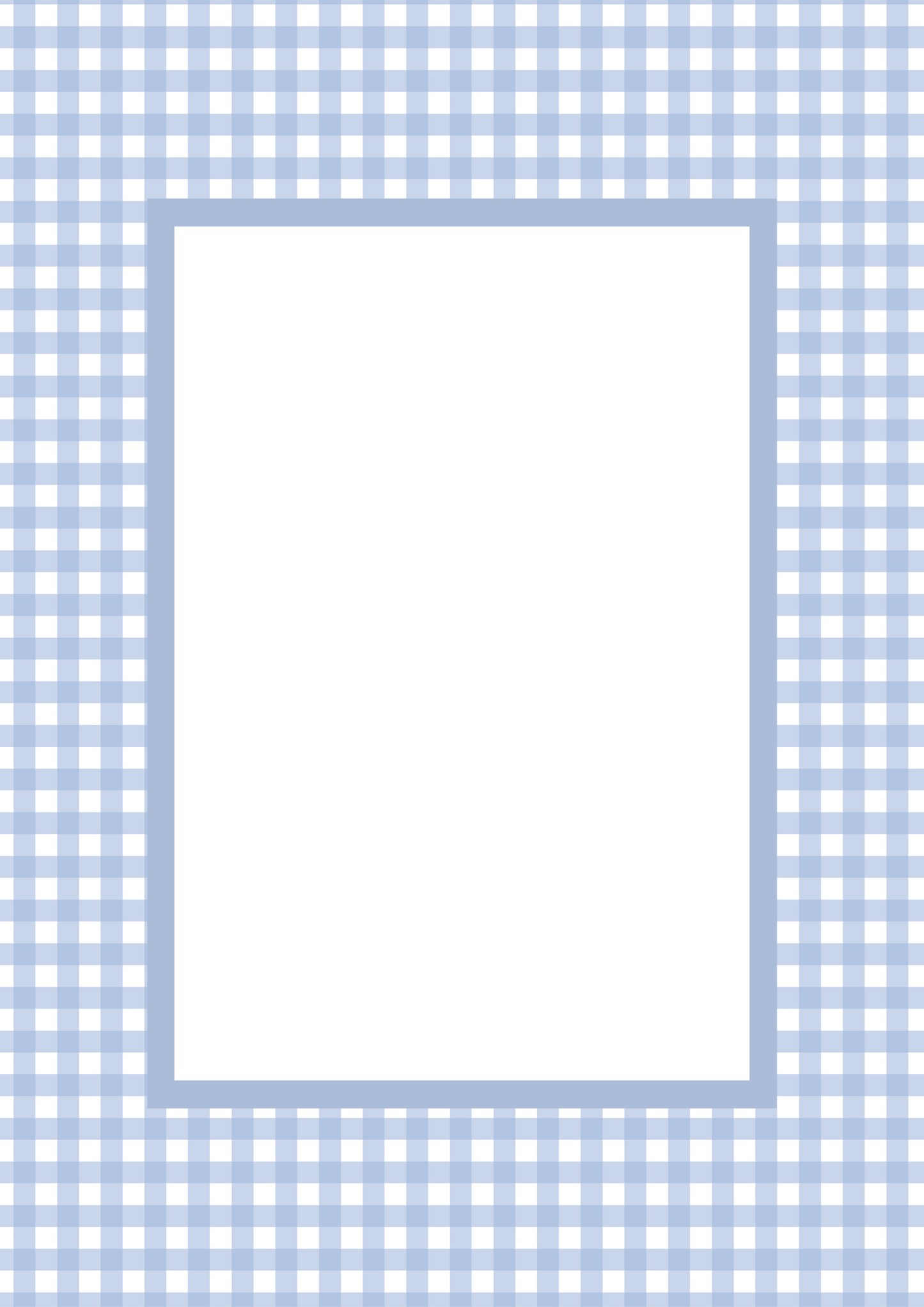 Gingham Picture Frame Mat Board