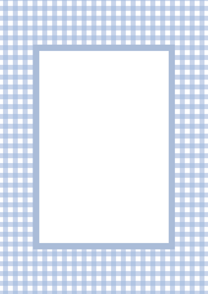 Gingham Picture Frame Mat Board