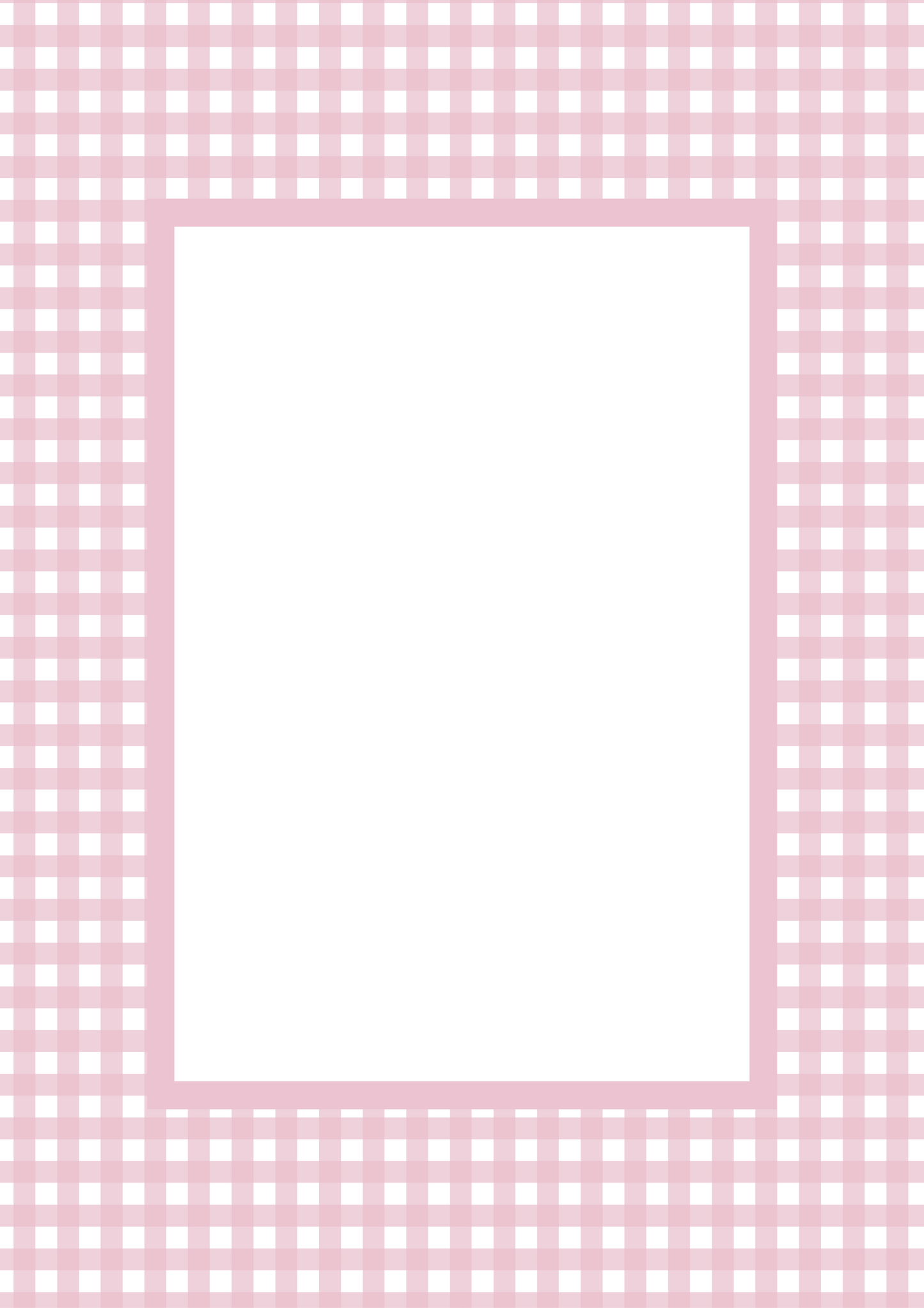 Gingham Picture Frame Mat Board