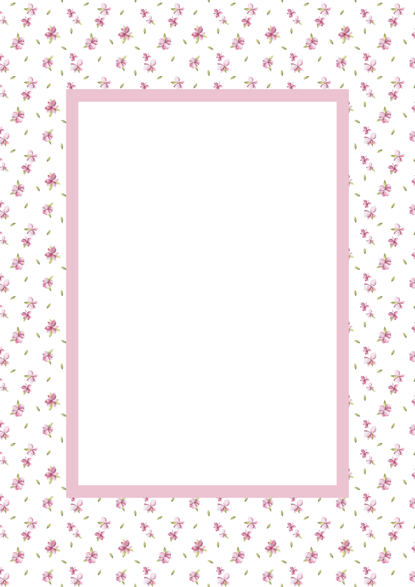 Floral Picture Frame Mat Board