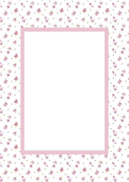 Floral Picture Frame Mat Board