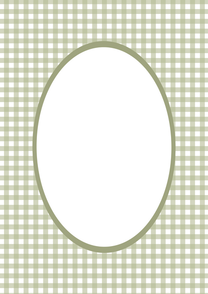 Gingham Picture Frame Mat Board