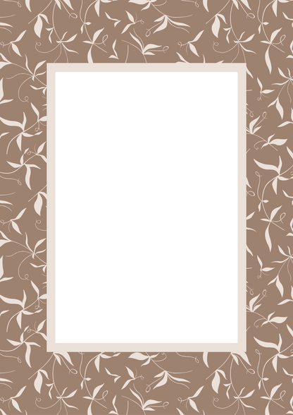 Botanical Picture Frame Mat Board