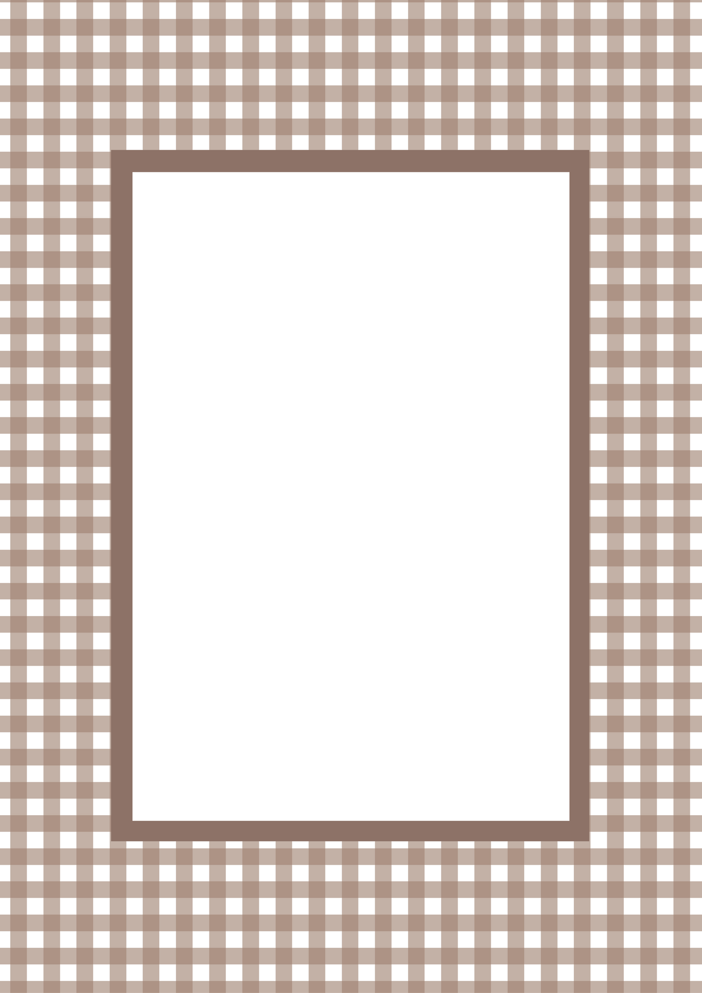 Gingham Picture Frame Mat Board