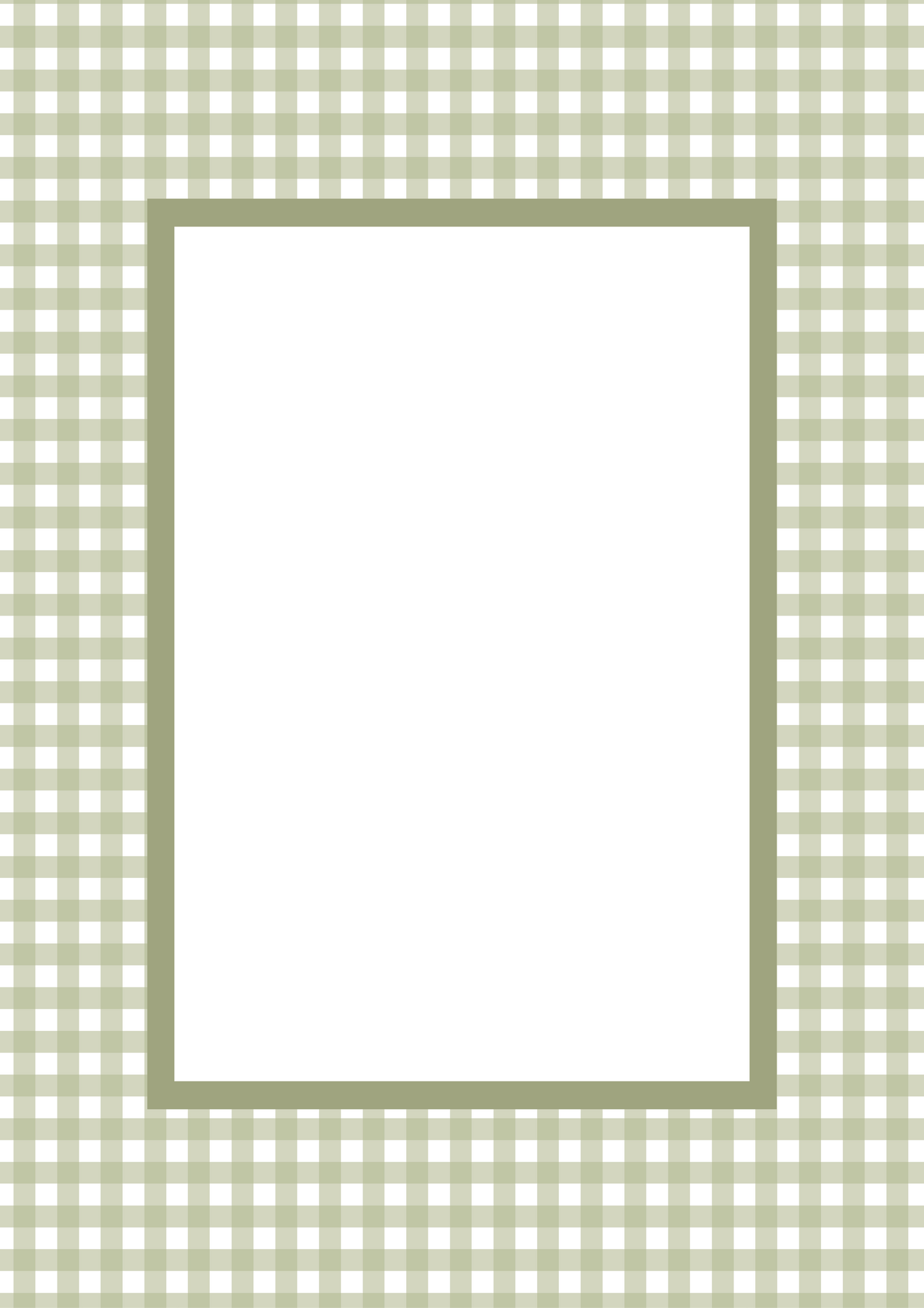 Gingham Picture Frame Mat Board