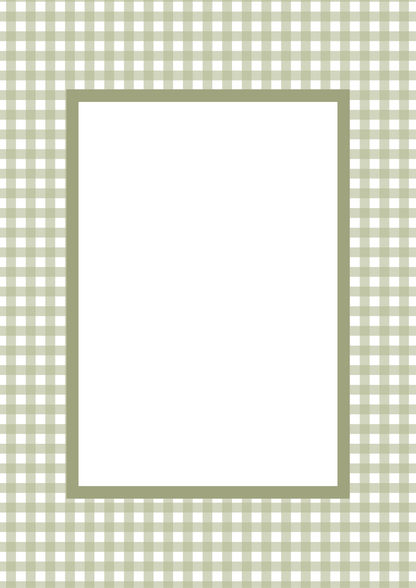 Gingham Picture Frame Mat Board