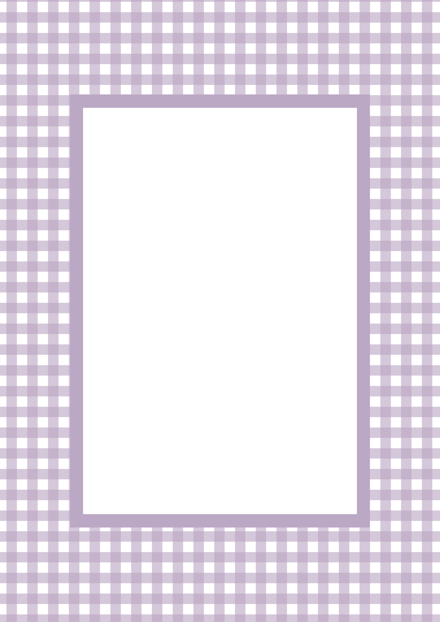 Gingham Picture Frame Mat Board