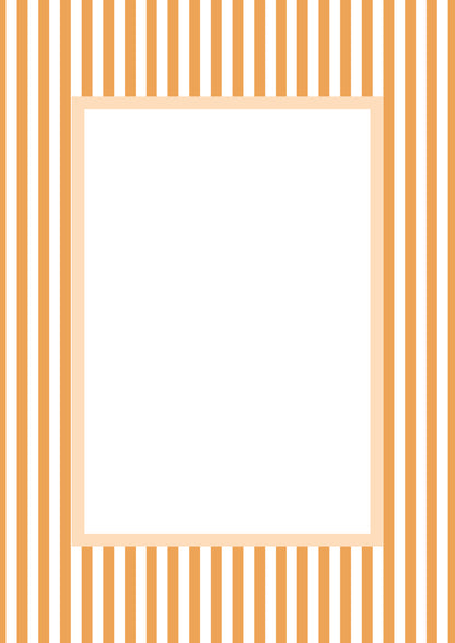 Small Stripes Picture Frame Mat Board