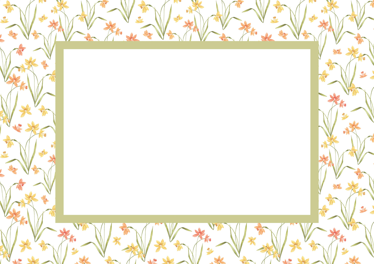 Floral Picture Frame Mat Board