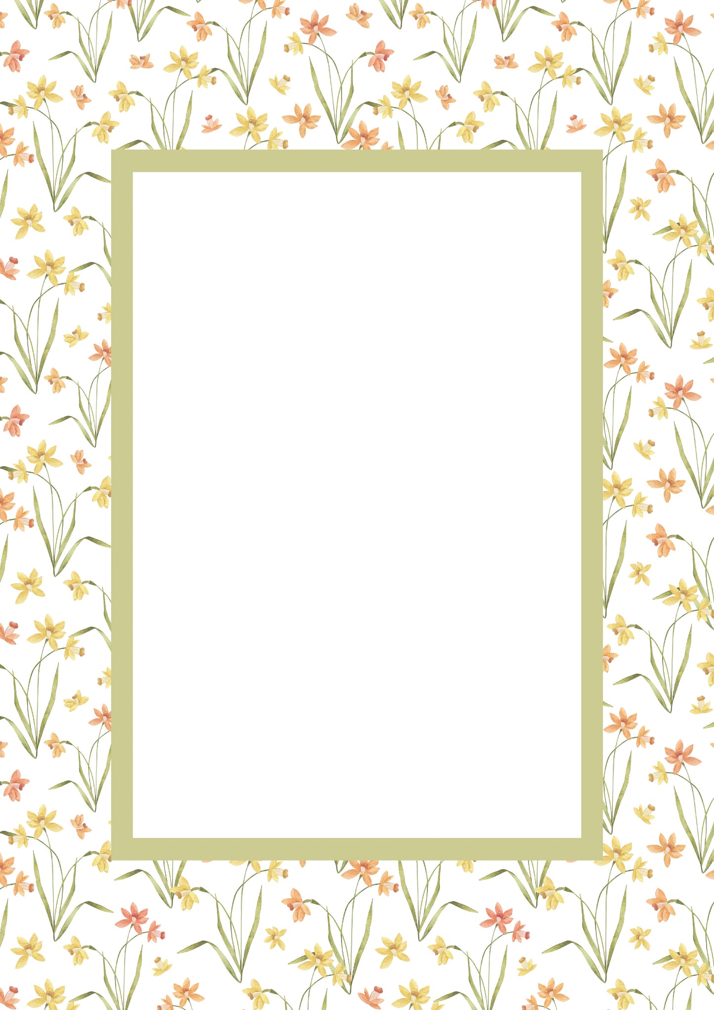 Floral Picture Frame Mat Board