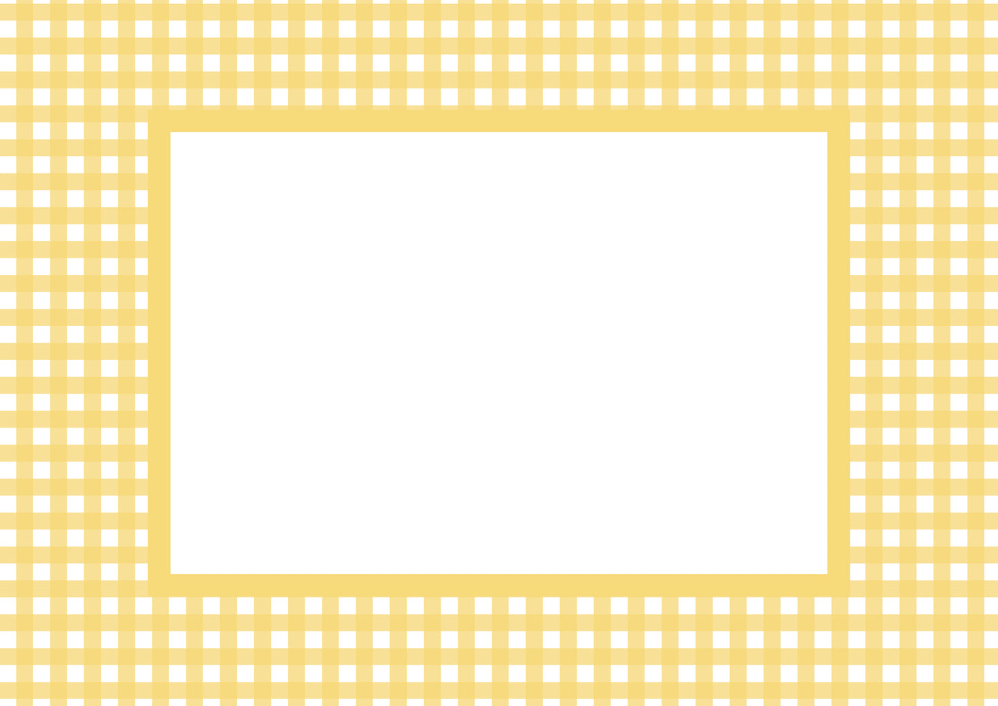 Gingham Picture Frame Mat Board