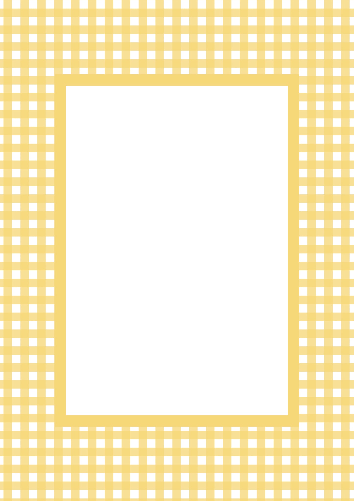 Gingham Picture Frame Mat Board