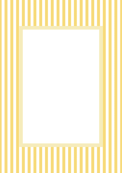 Small Stripes Picture Frame Mat Board